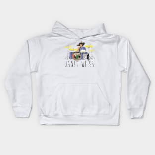 janet weiss she is amazin Kids Hoodie